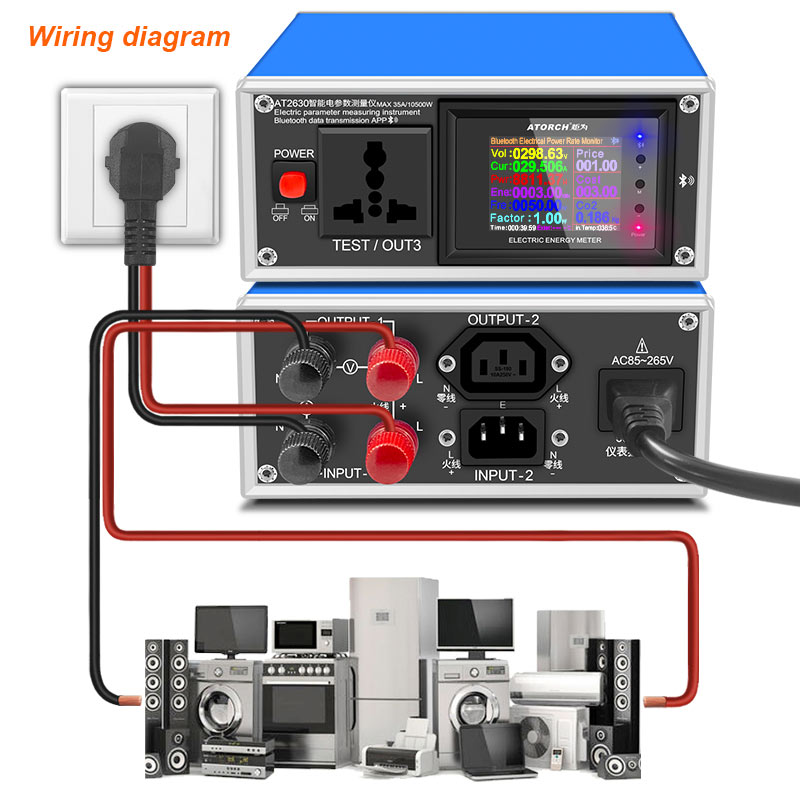 AT2630 AC Ammeter Voltmeter Di - مراجعة Logic Analyzer Usb وسعره