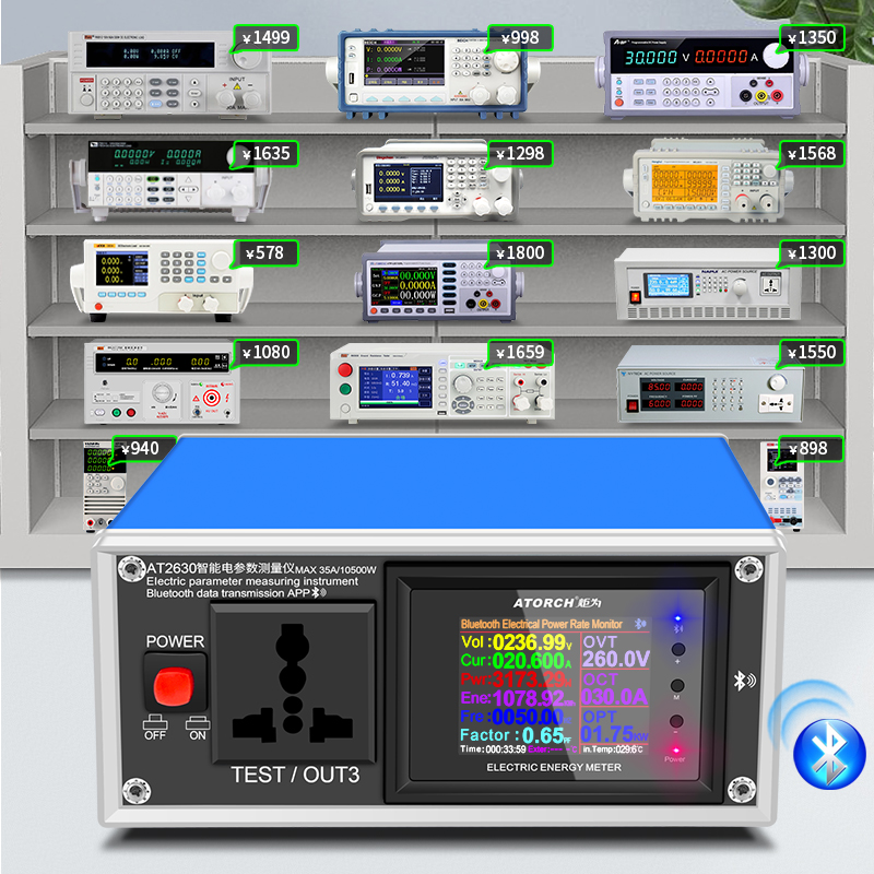 AT2630 AC Ammeter Voltmeter Di - مراجعة Logic Analyzer Usb وسعره