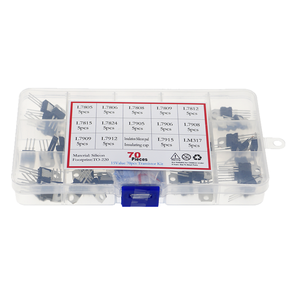70Pcs 14 Values L7805 - LM317  - مراجعة Lm317 Voltage Regulator وسعره