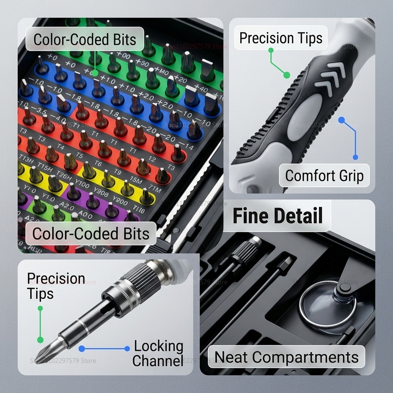 132 in 1 Precision Screwdriver - مراجعة Useful Diy Electronics وسعره