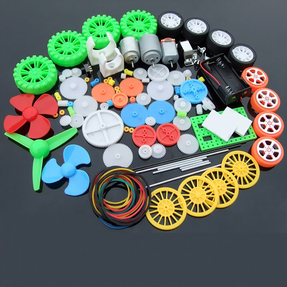 112pcs DC Motor Kit Electric M - مراجعة Diy Kit Elektronik وسعره