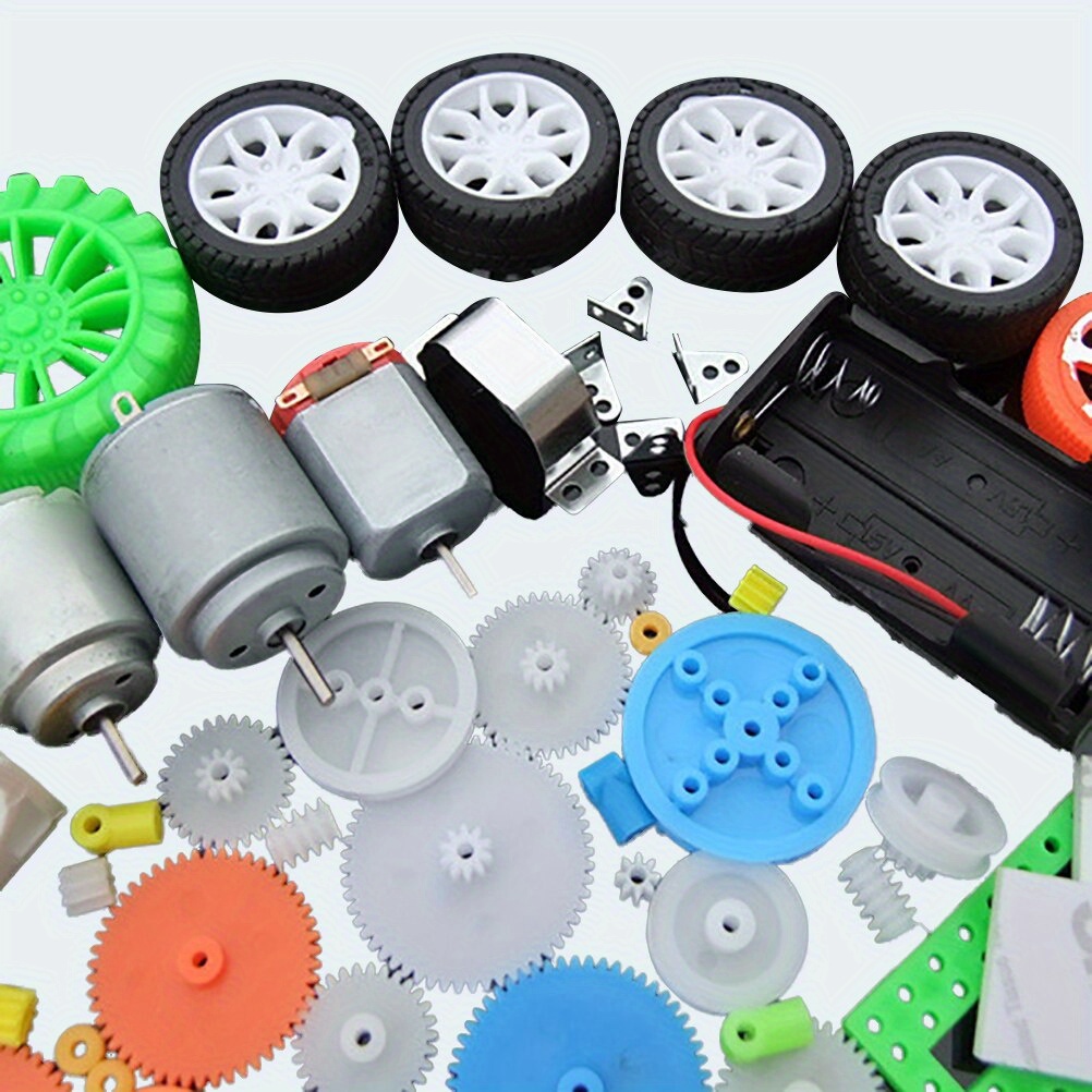 112pcs DC Motor Kit Electric M - مراجعة Diy Kit Elektronik وسعره