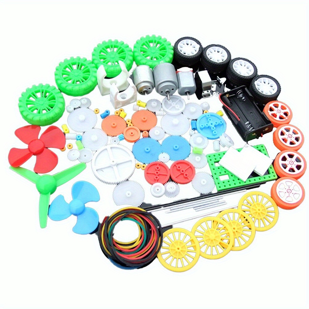 112pcs DC Motor Kit Electric M - مراجعة Diy Kit Elektronik وسعره