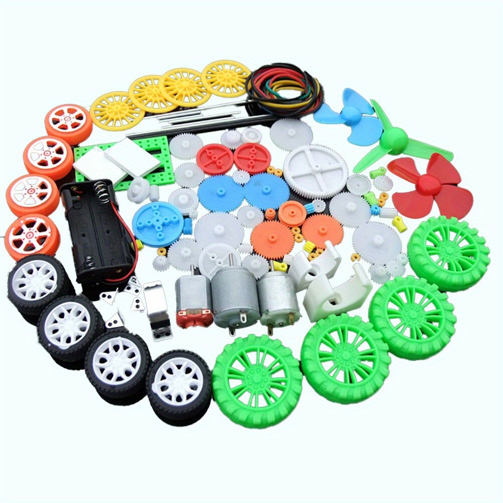 112pcs DC Motor Kit Electric M - مراجعة Diy Kit Elektronik وسعره