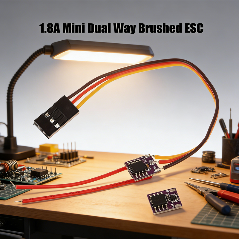 NEW 1S 1.8A Brushed ESC Dual W - مراجعة Diy Electronics Motor وسعره