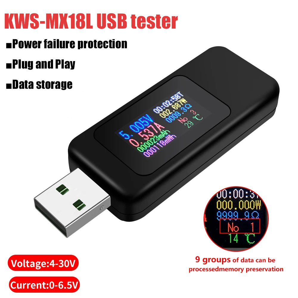 10 in 1 USB Tester DC Digital  - مراجعة Logic Analyzer Usb وسعره
