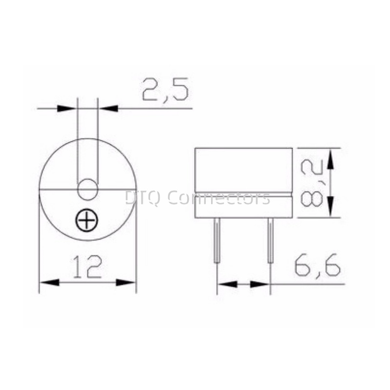 Passive Buzzer AC 12MMx8.5MM 1 - مراجعة Useful Diy Electronics وسعره