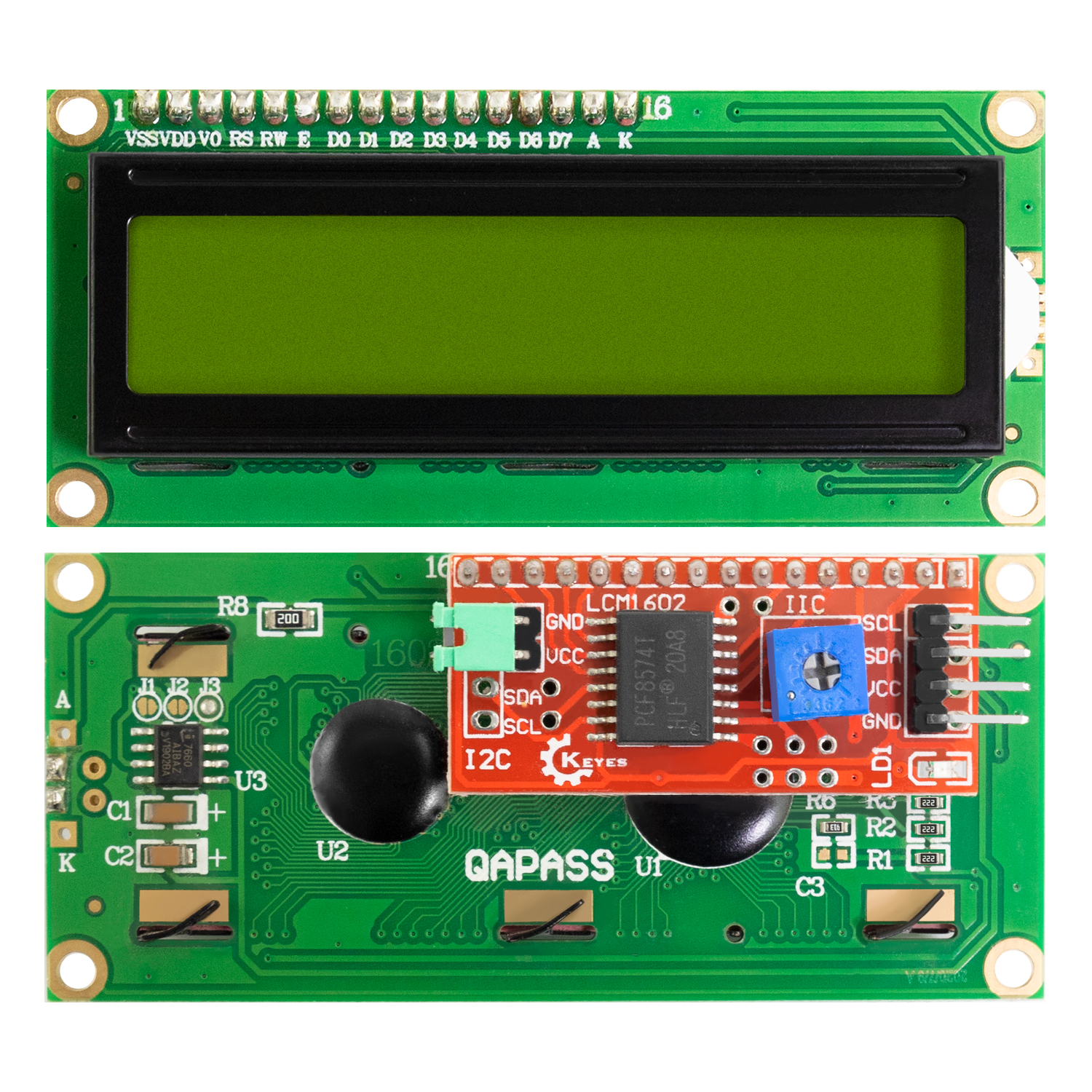 KEYES DC 3.3V LCD1602+I2C Modu - مراجعة I2C Lcd Display وسعره