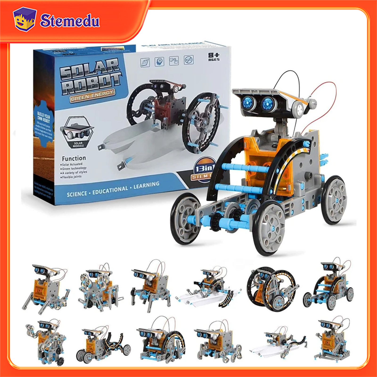 13 in 1 Solar Powered Robot Sc - مراجعة Diy Electronics Components Kit وسعره