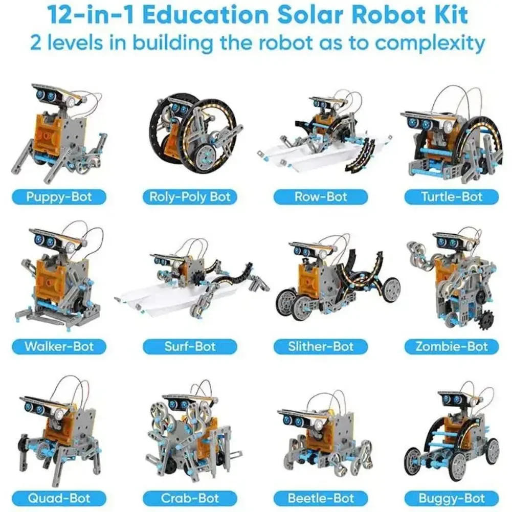 13 in 1 Solar Powered Robot Sc - مراجعة Diy Electronics Components Kit وسعره